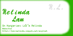 melinda lam business card